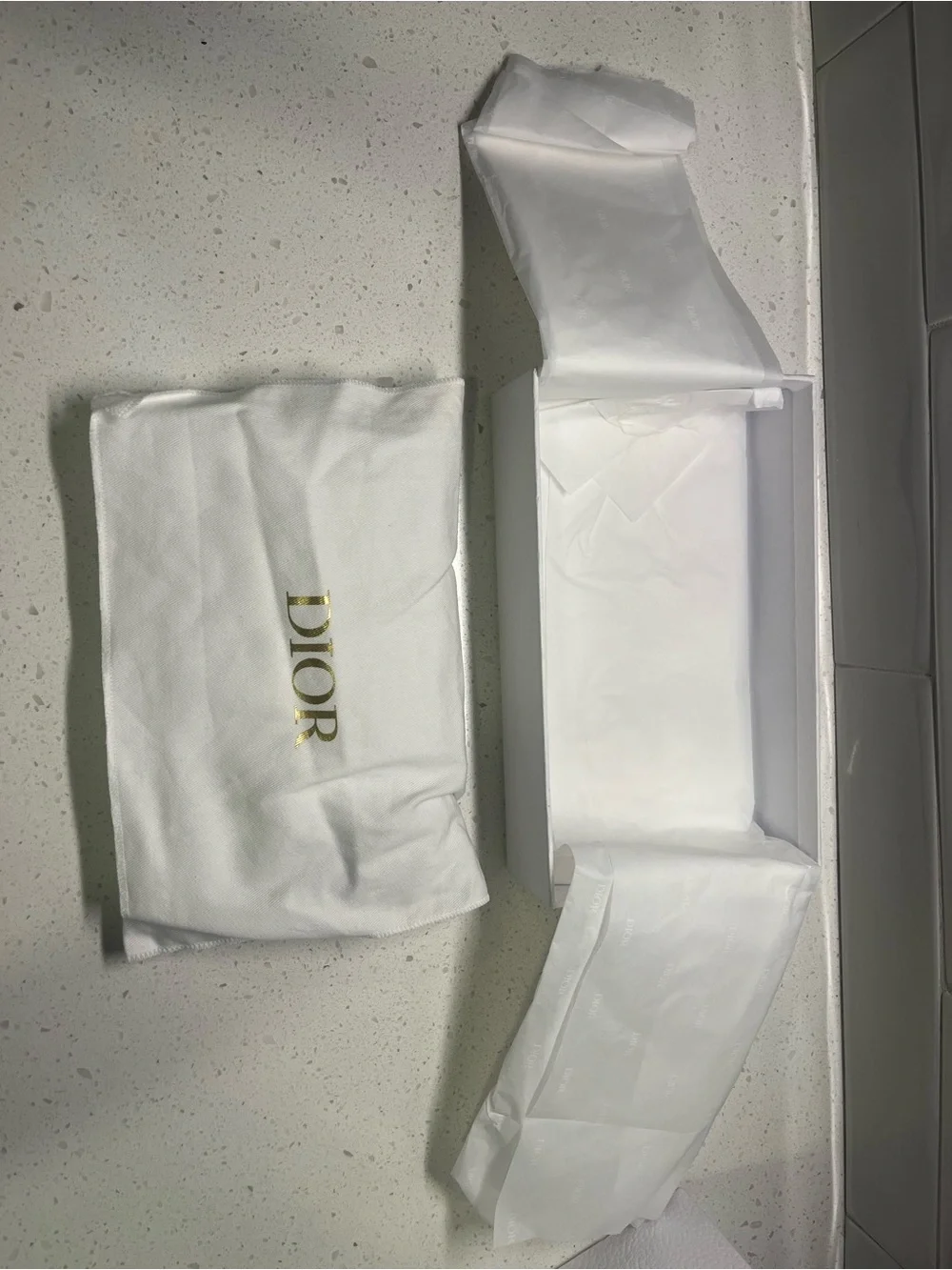 Dior Patent Quilted Wallet in Light Blue